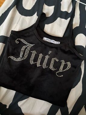 Juicy Couture Black Crystal-Embellished Tank